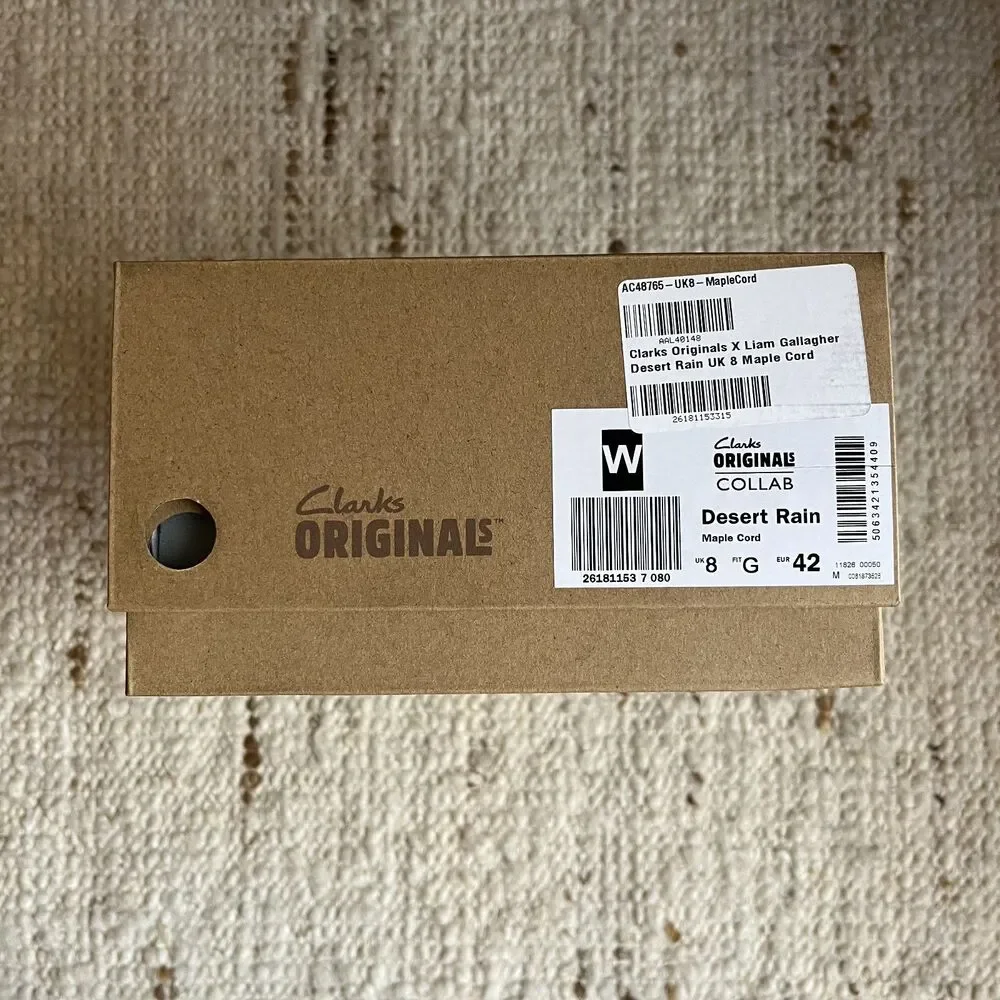 NEW Clarks x Liam Gallagher LG Collab Desert Rain Shoes Men 9 Wallabees EU 42
